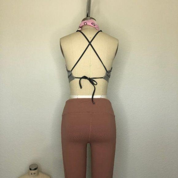 FP Movement Halter X Open Back Smocked Sports Bra - Picture 3 of 8